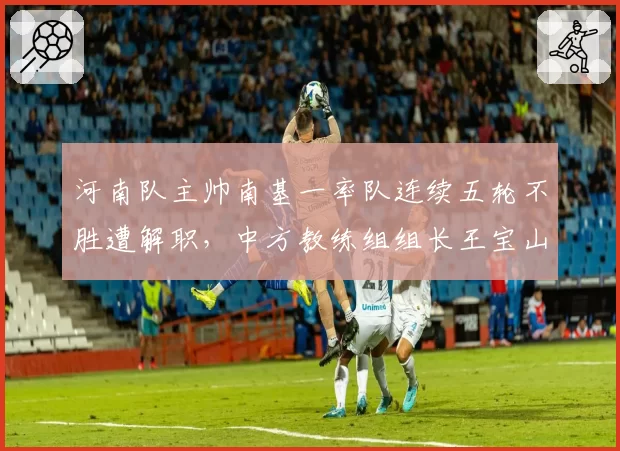河南队主帅南基一率队连续五轮不胜遭解职,中方教练组组长王宝山接手救火